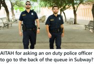 Two Cops Cut In Line At A Fast Food Restaurant, But The Customer Behind Them Wasn’t Going To Let Them Get Away With It