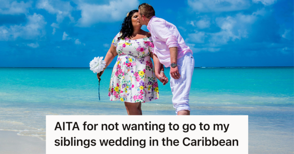 couple on the beach in the caribbean