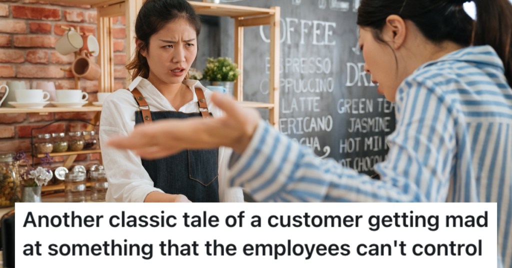 customer arguing with worker