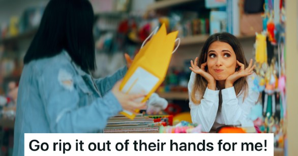 customer upset with clerk