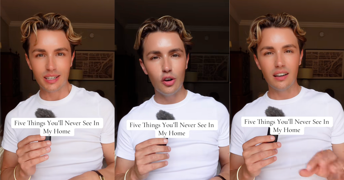 man talking about interior decorating