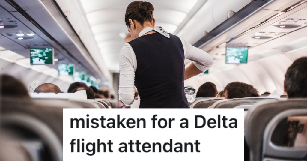 flight attendant on a plane