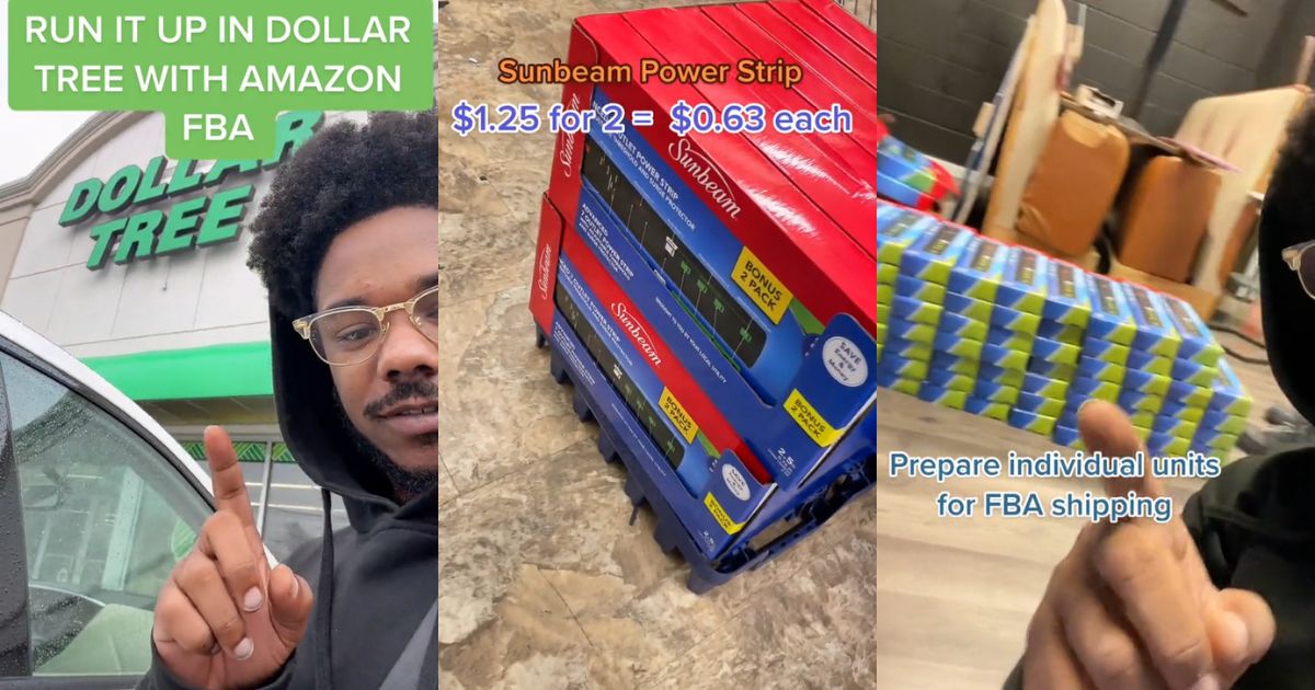 A man reselling power strips on Amazon