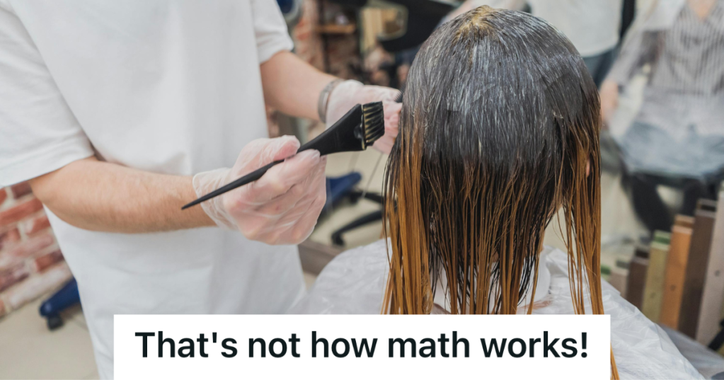 dyeing hair at hair salon