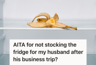 Wife Forgets To Stock The Fridge For Her Husband, So When He Returns Home From A Trip To No Food, He Turned  His Frustration Into Blame