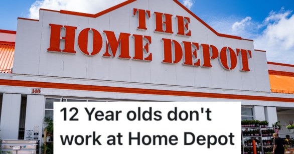 exterior of home depot store