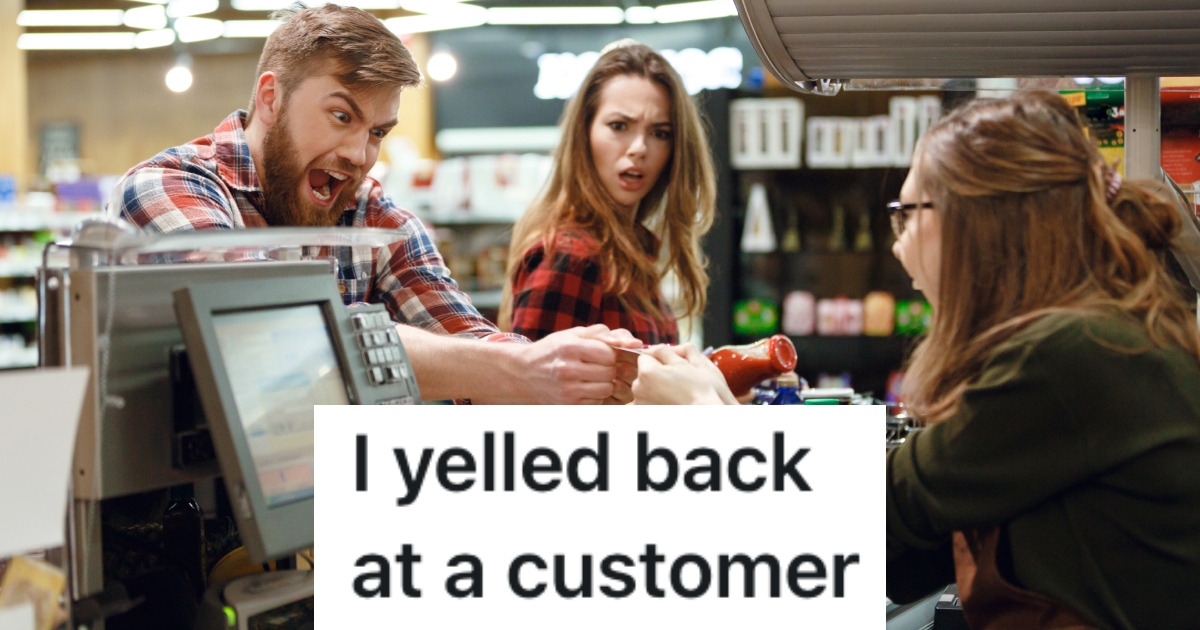 customer yelling at cashier