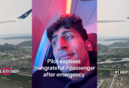 A Pilot Didn’t Hold Back And Criticized A Passenger Who Forced The Plane To Make An Emergency Landing