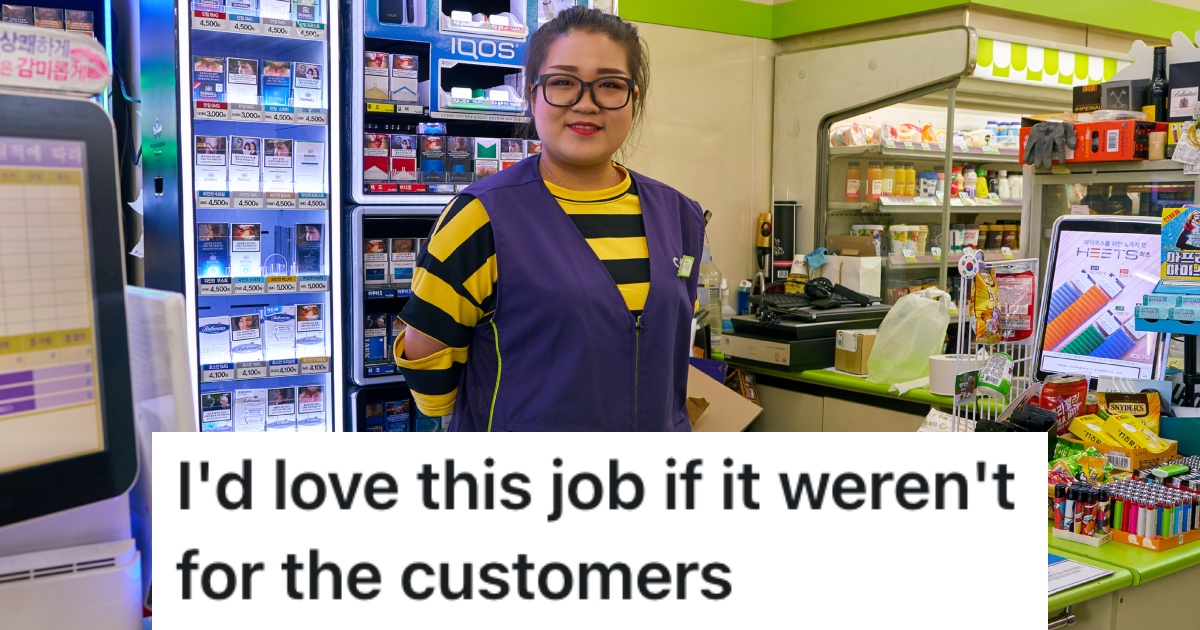 woman working at a convenience store