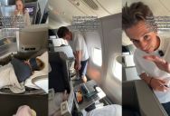 Couple Sparks Extremely Important Controversy By Playing Switch Golf In Airline First Class