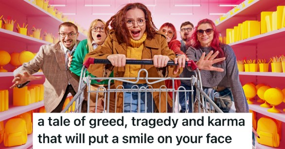 crazed black friday shoppers