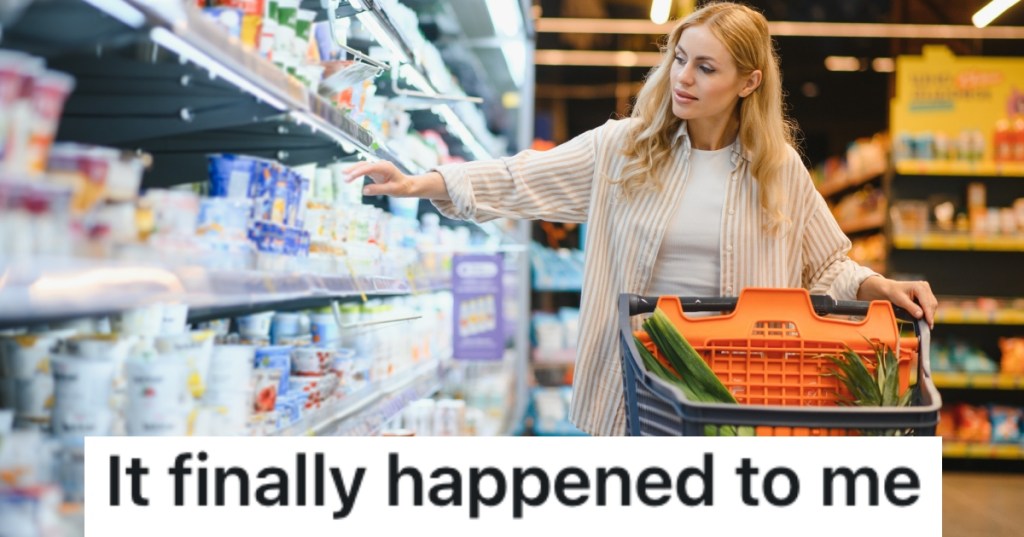 woman shopping in a grocery store