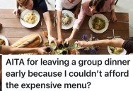 Teen On A Tight Budget Joins Friends For Dinner, But He Leaves Early When The Group Orders Expensive Food He Can’t Afford