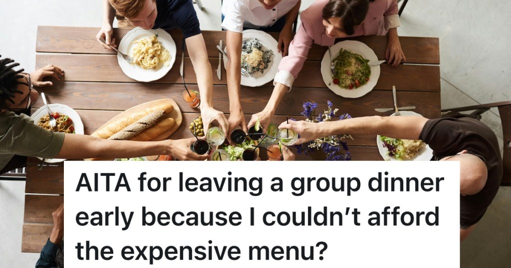 people cheersing out to dinner as a group