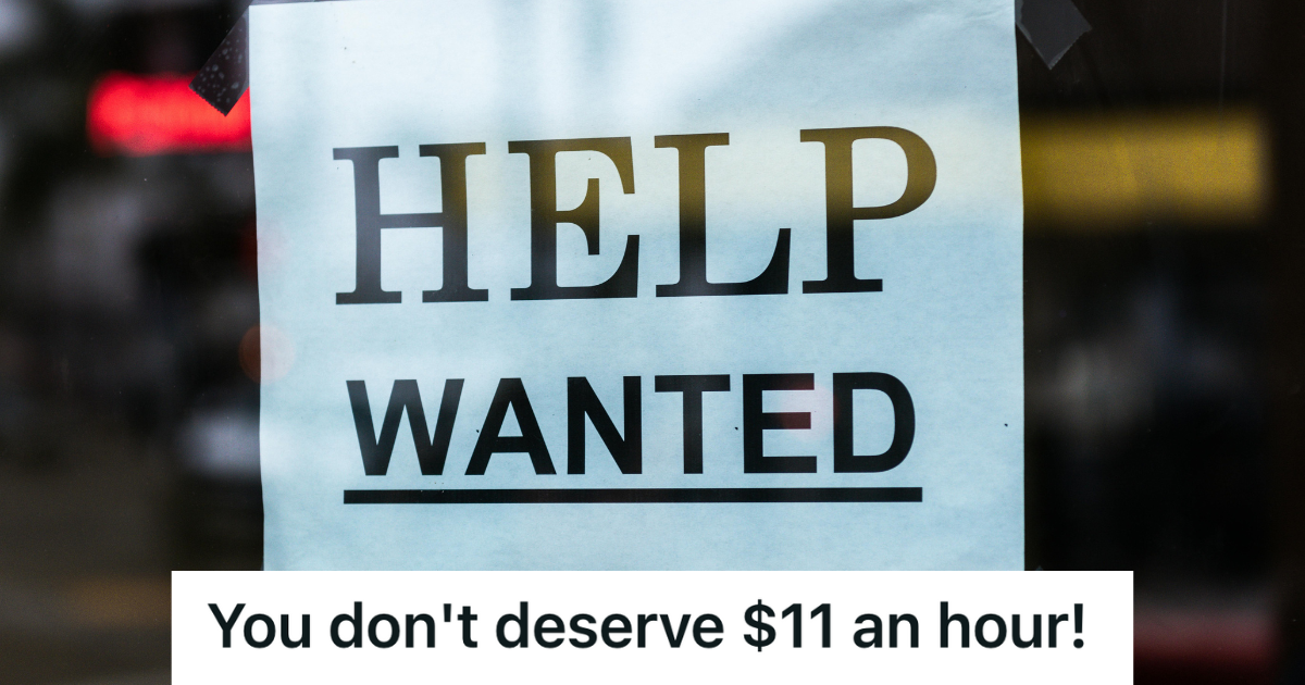 Cashier’s Store Increased Wages By One Dollar Above The Minimum Wage, So Rude Shoppers Decided To Take Their Frustrations Out On Her help wanted sign