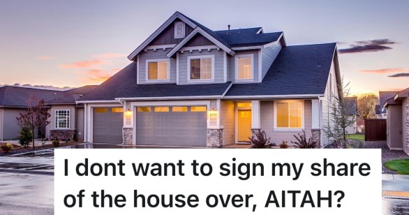 large home with lights in dusk