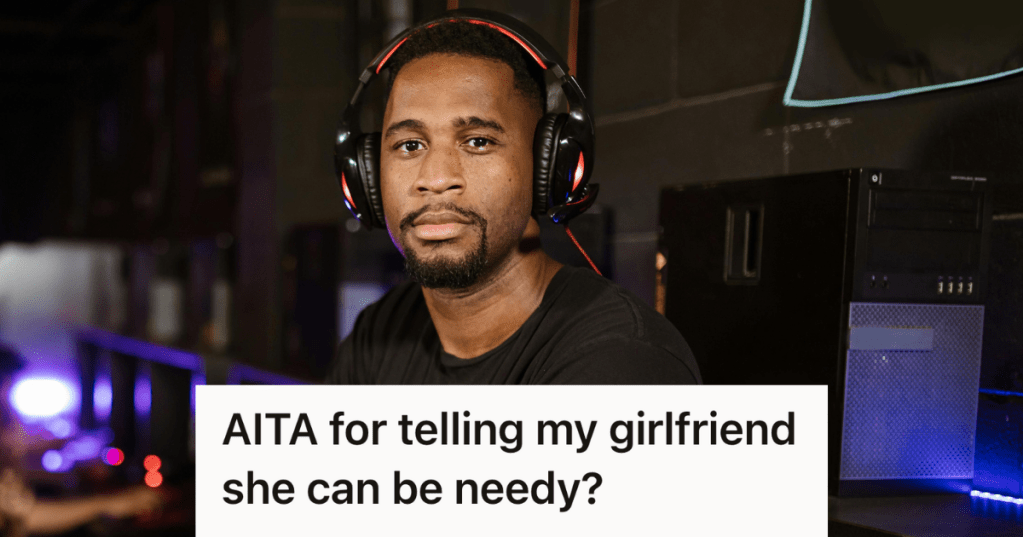 man wearing a gaming headset