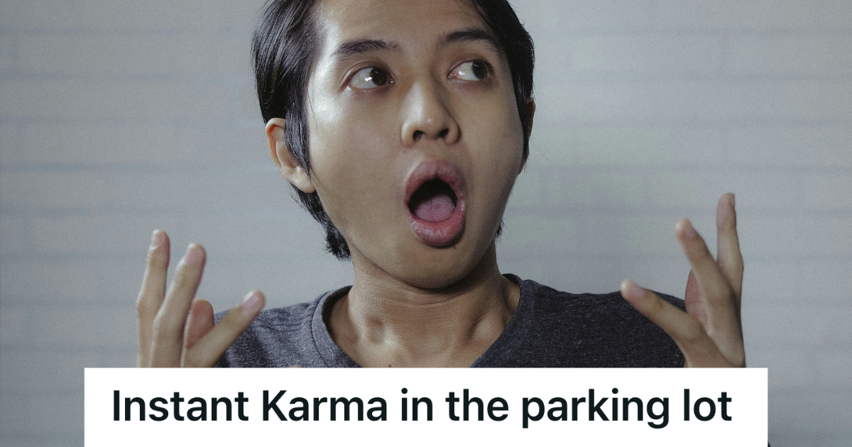 man with shocked expression