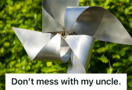 Nosy Neighbor Complained About His Tiny Garden Fence, So He Covered His Yard With Noisy Garden Spinners Just To Spite Her