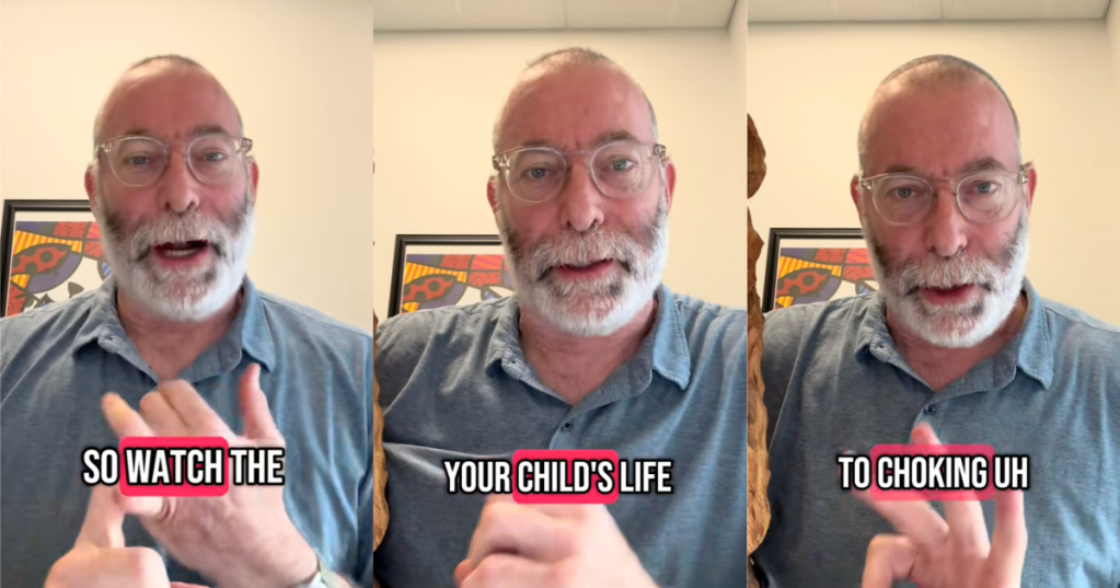 man talking about choking