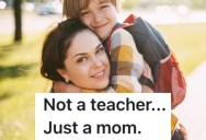 A Mom Picked Up Her Kids From School, But A Substitute Teacher Didn’t Believe Her At First Because Of The Way She Was Dressed