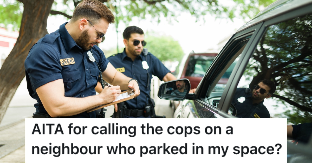 cops writing a ticket