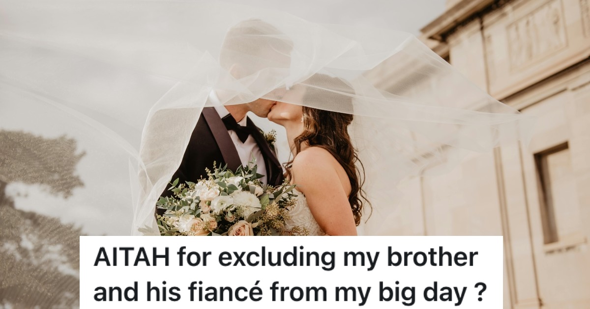 bride and groom kissing