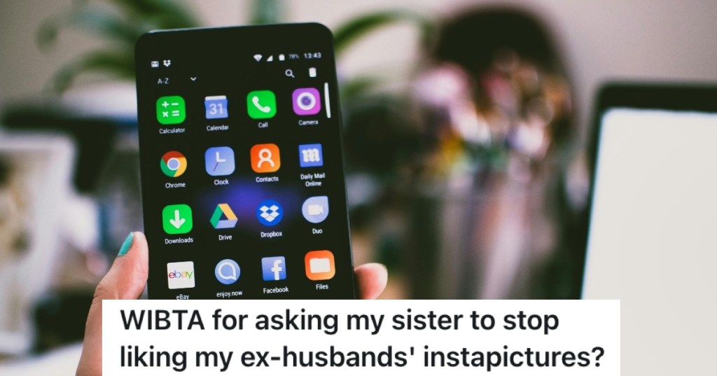 woman looking at her phone