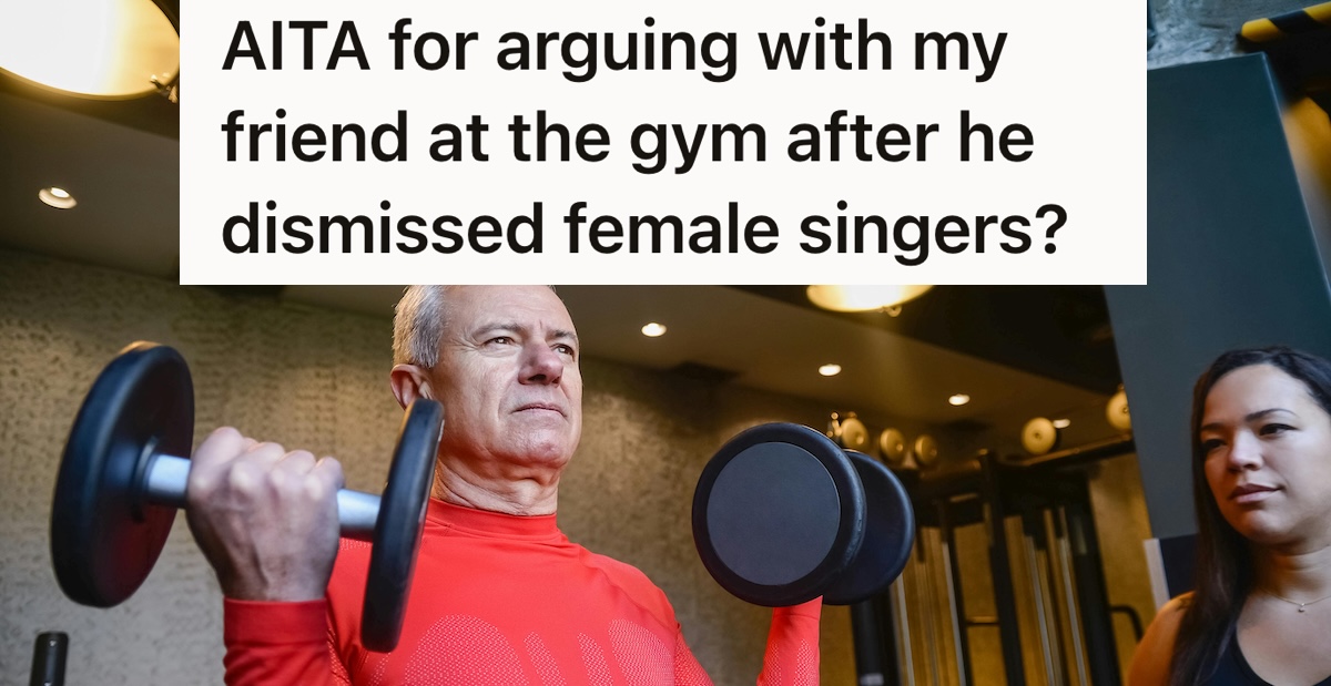 man and woman lifting weights at the gym