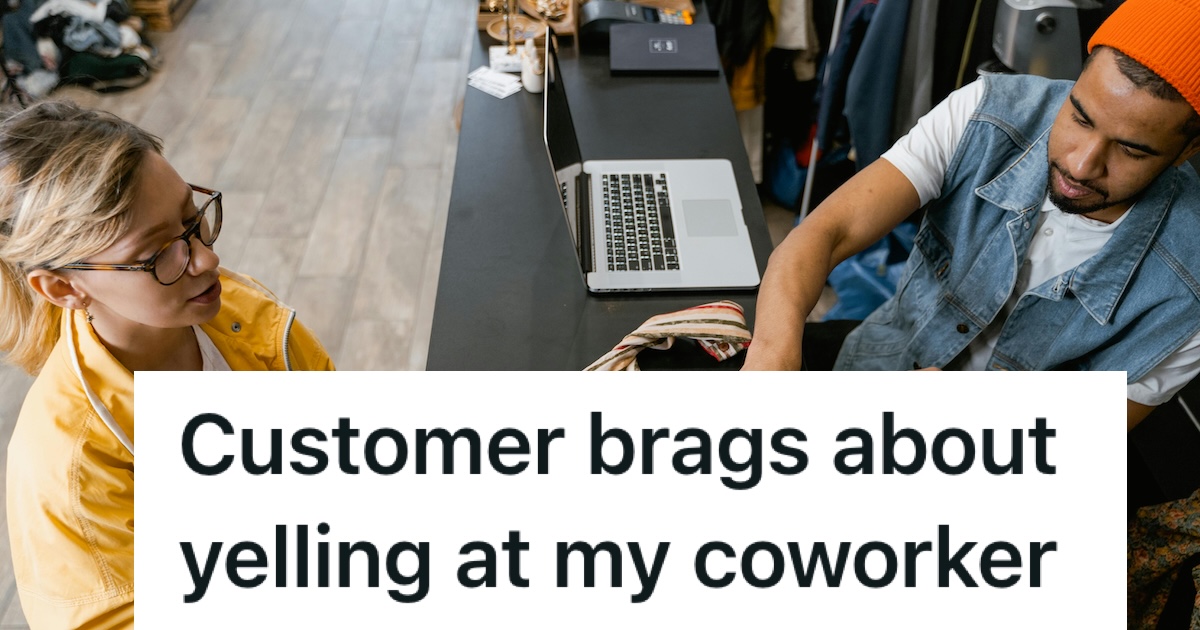 customer checking out