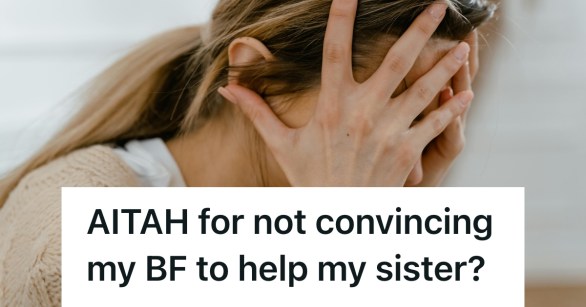 woman with her head in her hands