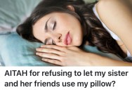 Her Little Sister Wanted To Borrow Her Body Pillow For A Slumber Party, But She Said “No” Over And Over Again