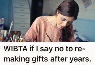 Father Requests Daughter Remake Handmade Paintings So They All Match, But She Secretly Doesn’t Want To Put Forth The Effort