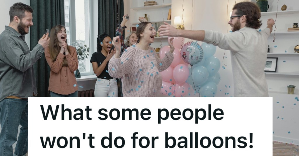 balloons at a baby shower