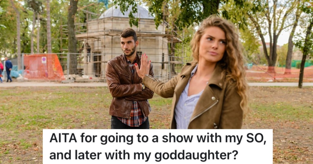 couple arguing in the park