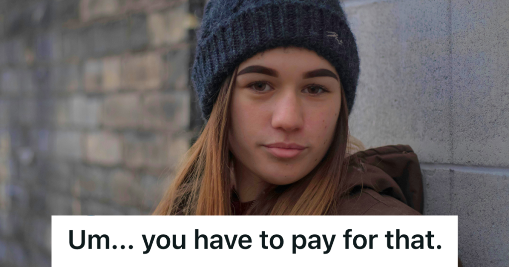 rebellious teen girl