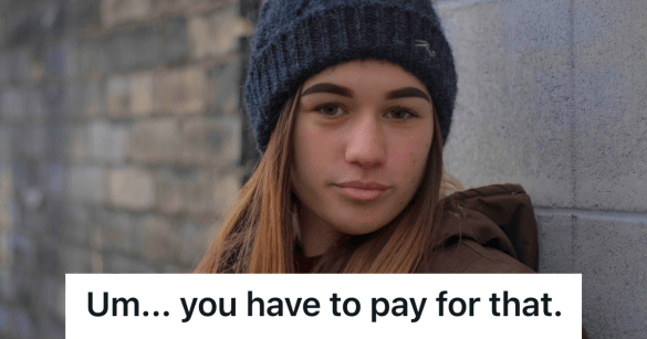 rebellious teen girl