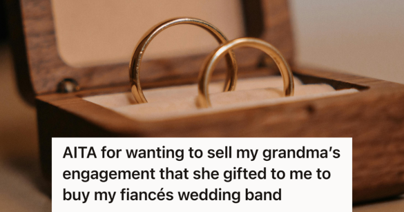 ring in a wooden box