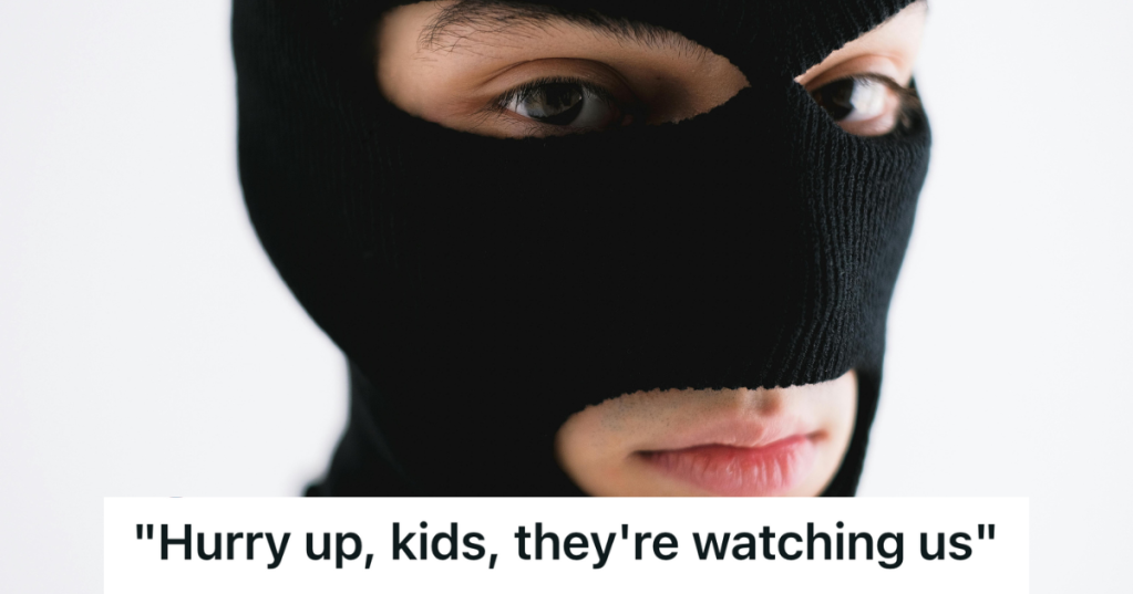 robber wearing black ski mask