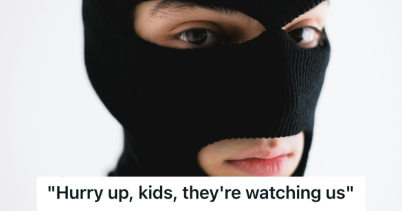 robber wearing black ski mask