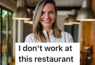 A Restaurant Customer Was On Her Way To The Restroom, But Two Fellow Diners Thought She Worked There And Asked If The Restroom Was For Employees Only