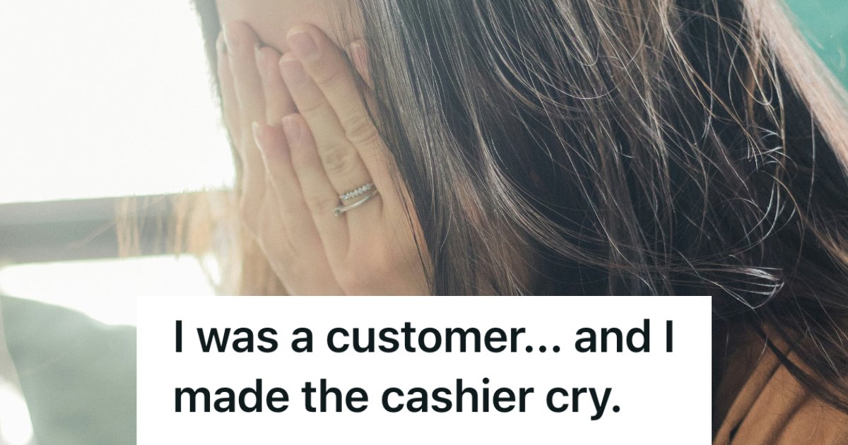 sad woman covering her face