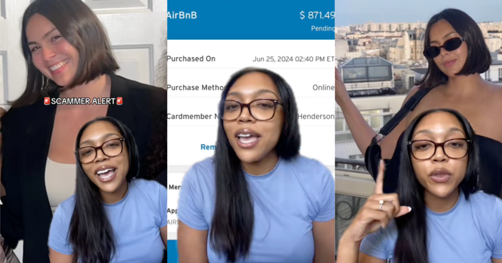 woman talking about being scammed