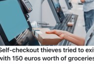 Customers Set Off The Alarm At A Grocery Store When They Tried To Leave, So The Employees Made Them Re-Scan All Of The Items In Their Cart