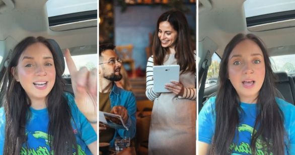 Waitress complaining about customers