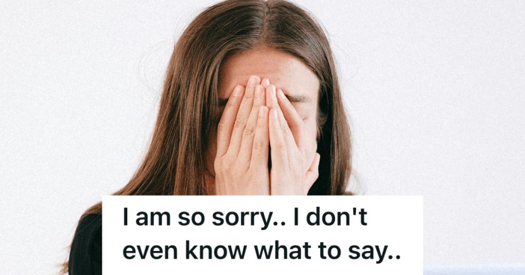 stressed woman putting hands on head