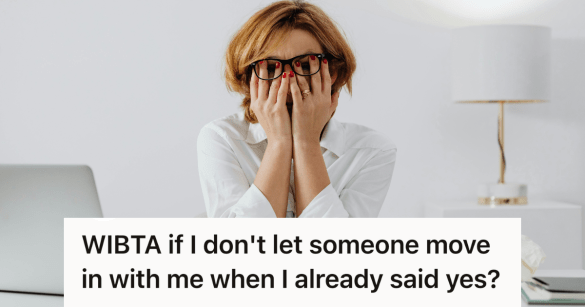 stressed woman putting her hands on face