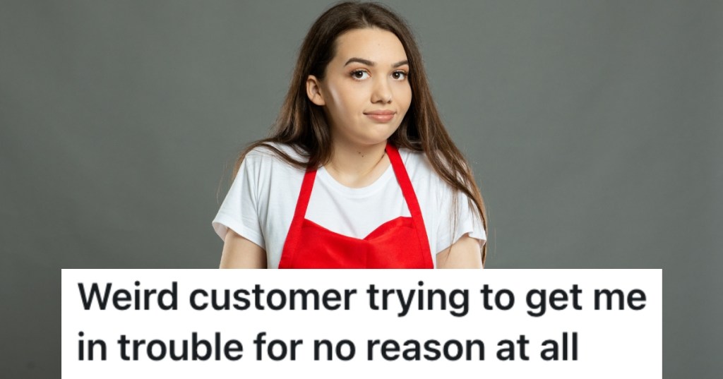 woman with a surprised look on her face