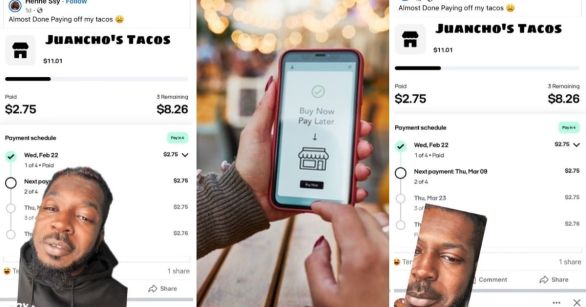 Talking about financing tacos