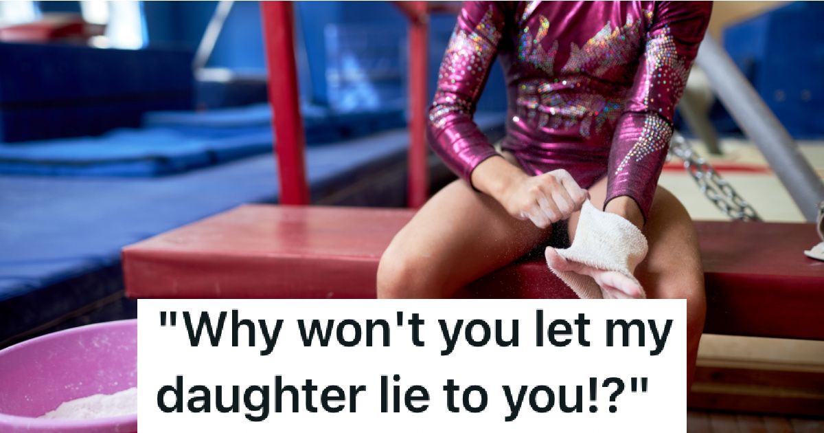 female gymnast taping her wrists